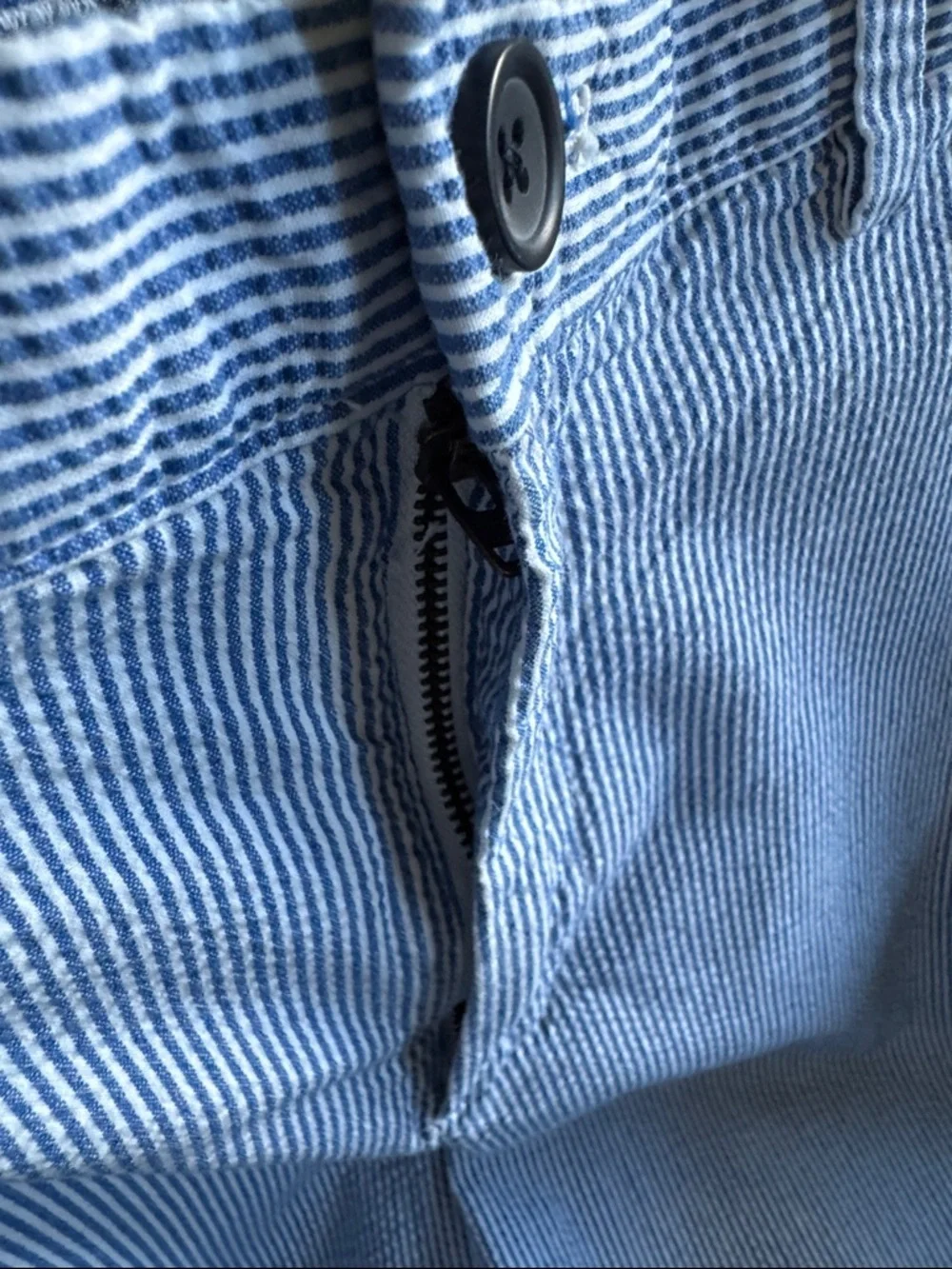 Banana Republic Aiden Shorts Mens 36 Seer Sucker Cotton Preppy Nautical Beach
